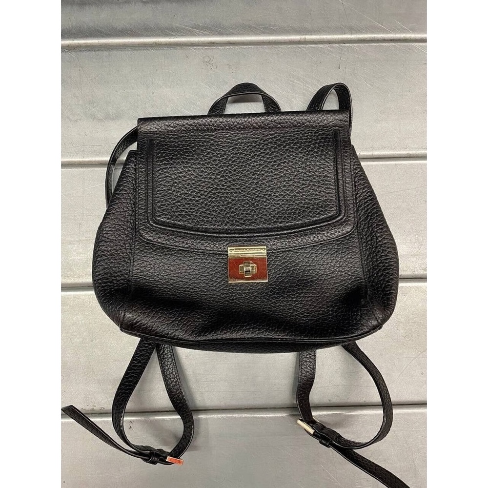 Kate Spade Black Pebbled Leather Backpack